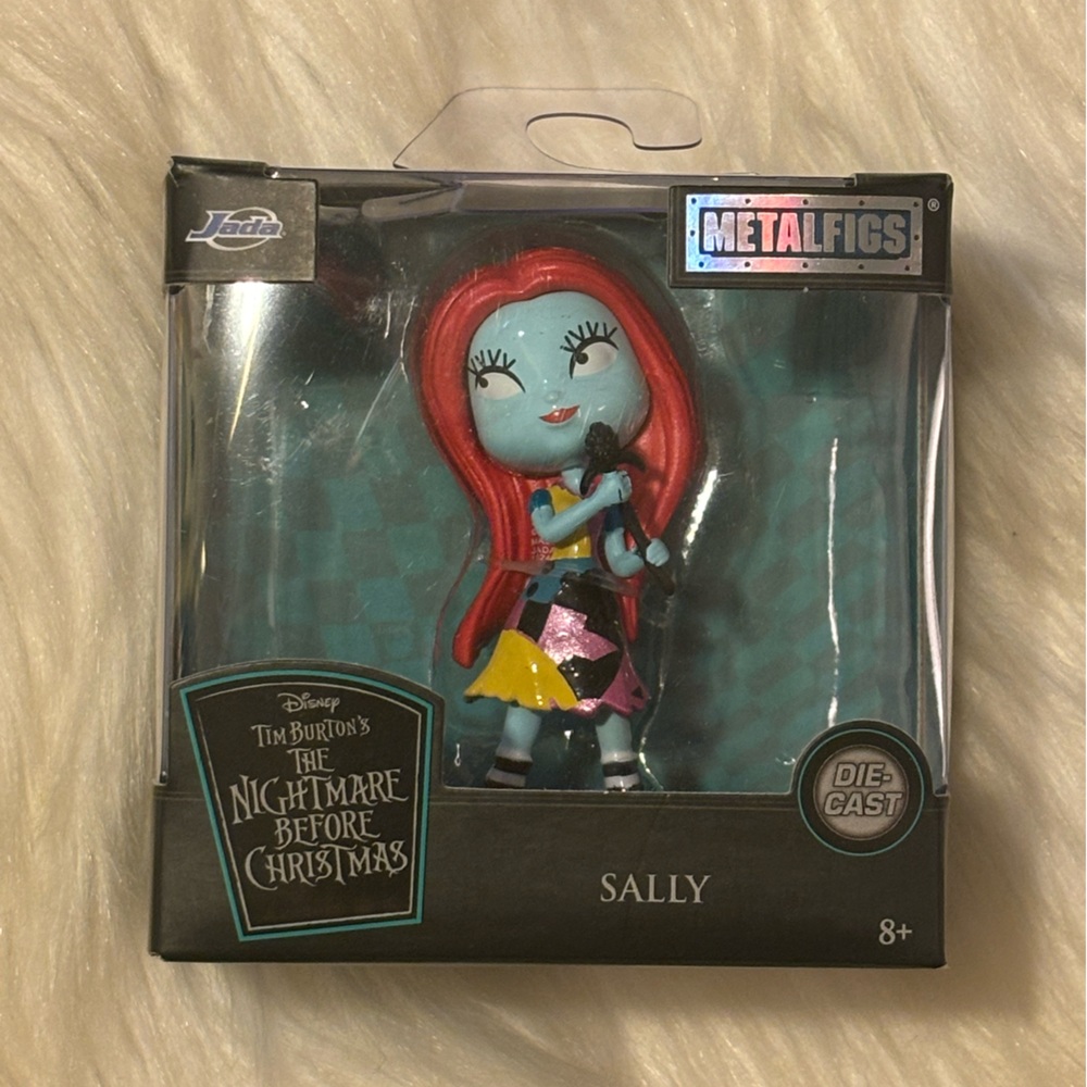 The Nightmare Before Christmas Sally Metalfig Metal Figure Glow in the Dark 2.5"